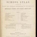 1860 Mitchell School ATLAS 31 MAPS America TEXAS Wild West Confederate South