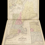 1860 Mitchell School ATLAS 31 MAPS America TEXAS Wild West Confederate South