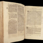 1626 BIBLE Commentary 1ed Adam Contzen on New Testament GOSPELS Vellum Folio