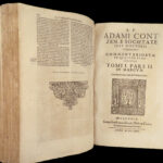 1626 BIBLE Commentary 1ed Adam Contzen on New Testament GOSPELS Vellum Folio