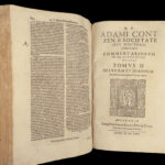 1626 BIBLE Commentary 1ed Adam Contzen on New Testament GOSPELS Vellum Folio