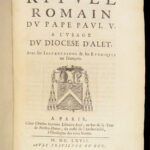 1667 Catholic Ritual EXORCISMS Prayers Chant Excommunication Diocese of Alet