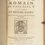 1667 Catholic Ritual EXORCISMS Prayers Chant Excommunication Diocese of Alet