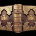 1875 EXQUISITE Holman Holy BIBLE Huge Philadelphia FINE BINDING Illuminated ART