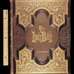 1875 EXQUISITE Holman Holy BIBLE Huge Philadelphia FINE BINDING Illuminated ART