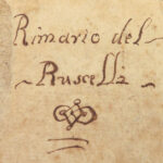 1698 Italian Ruscelli Rimario Ariosto Dante Boccaccio Poems Rhyming Dictionary