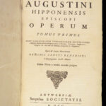 1700 ENORMOUS 5v SET Saint Augustine Bible Theology Confession City of God RARE