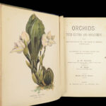 1890 ORCHID Culture & Management Botany Horticulture Color Illustrated Flowers