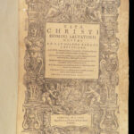 1581 FAMED Life of Christ 1ed 100s Renaissance Bible Woodcuts Ludolph of Saxony