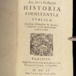 1651 JESUIT 1ed Public Penitence Catholic Sacraments Penance Eucharist Sirmond