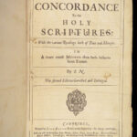 1672 FAMOUS Puritan Bible Concordance Apocrypha Samuel Newman Cambridge Hayes