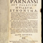 1674 Latin Phrases HOMER OVID VIRGIL Regia Parnassi Dictionary Thesaurus Grammar