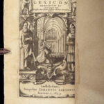 1654 HEBREW & Latin Bible Lexicon Torah Dictionary Judaica Rabbinica Buxtorf