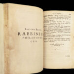 1654 HEBREW & Latin Bible Lexicon Torah Dictionary Judaica Rabbinica Buxtorf