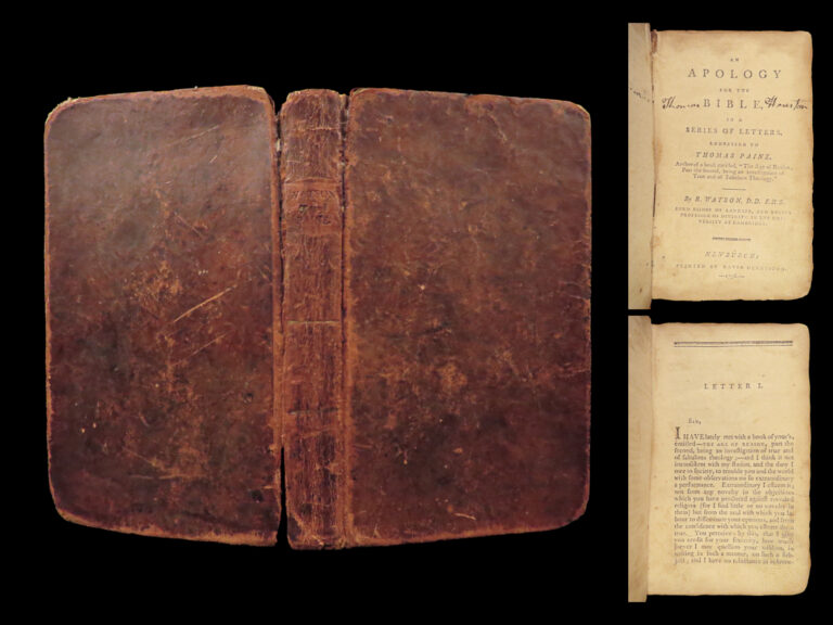 Image of 1796 Attack on Age of Reason 1ed Watson Apology for BIBLE Anglican Church PAINE