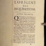 1693 Catholic INQUISITION Torture 1ed Marsollier & Limborch Pope Boniface VIII