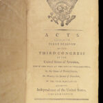 1796 EARLY USA 1st ed Laws of United States America Flag Congress Politics Taxes