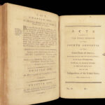 1796 EARLY USA 1st ed Laws of United States America Flag Congress Politics Taxes