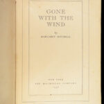 1936 TRUE 1st/1st Gone with the Wind Margaret Mitchell Civil War Slavery MAY