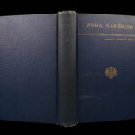 1886 Anna Karenina 1ed Leo Tolstoy Literature Feminism Moscow Romanov Russia US