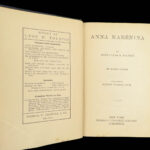 1886 Anna Karenina 1ed Leo Tolstoy Literature Feminism Moscow Romanov Russia US