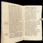 1630 JESUIT Monastic Rule Ignatius of Loyola Society of Jesus Constitutions RARE