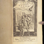 1650 VIRGIL 1ed Aeneid Georgics Eclogues Bucolics Mythology Farnaby Commentary