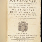 1770 ENORMOUS Catholic Antiphonal CHANT Antiphonarium Pictaviense Poitiers FOLIO