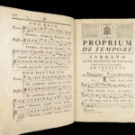 1770 ENORMOUS Catholic Antiphonal CHANT Antiphonarium Pictaviense Poitiers FOLIO