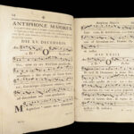 1770 ENORMOUS Catholic Antiphonal CHANT Antiphonarium Pictaviense Poitiers FOLIO