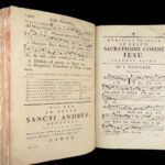 1770 ENORMOUS Catholic Antiphonal CHANT Antiphonarium Pictaviense Poitiers FOLIO