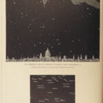 1879 ASTRONOMY Midnight Sky Charts Star MAPS Zodiac Planets Constellations