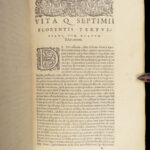 1566 Tertullian 1ed Against Heretics Heresy Church Rhenanus Bible Apologetics