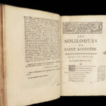 1696 Saint Augustine of Hippo 1ed Soliloquies Medieval Philosophy Bible Prayer