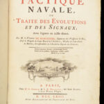 1763 Famed NAVAL Tactics 1ed Seven Years War French Navy Illustrated Bigot RARE