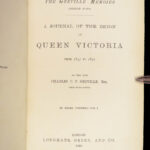 1885 Journal of Queen Victoria England Britain Greville Memoirs BINDING 5v SET