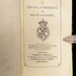 1823 RARE TINY Dante Alighieri Divine Comedy Inferno Purgatory Italian Miniature