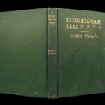 1909 Mark Twain 1st Is Shakespeare Dead? Francis Bacon Authorship Plays English