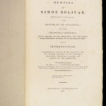 1829 Simon BOLIVAR South America Colombia SPAIN Wars Venezuela Holstein RARE