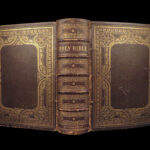 1868 BEAUTIFUL Holy BIBLE Harding Potter Family King James KJV RARE Folio Art