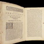 1618 RARE Prohibited Book Index Inquisition BANNED Council Trent Catholic Popes