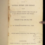 1845 RARE Charles Darwin Voyages HMS Beagle Evolution Journal of Researches