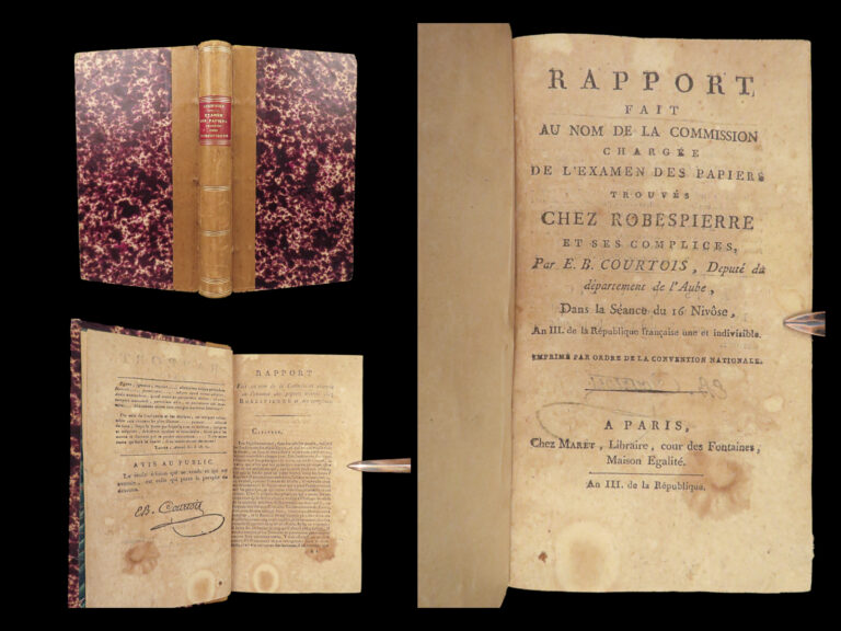 Image of 1794 Robespierre 1ed French Revolution Report REIGN of TERROR Courtois