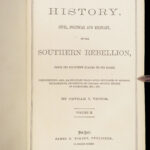 1861 Confederate CIVIL WAR 1ed Southern Rebellion Slaves CSA Victor Illustrated