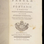 1775 Fables 1ed Jean de la Fontaine French Latin Aesop Jean-Baptiste Giraud 2v