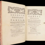 1775 Fables 1ed Jean de la Fontaine French Latin Aesop Jean-Baptiste Giraud 2v