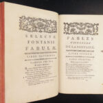 1775 Fables 1ed Jean de la Fontaine French Latin Aesop Jean-Baptiste Giraud 2v