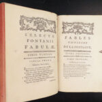 1775 Fables 1ed Jean de la Fontaine French Latin Aesop Jean-Baptiste Giraud 2v