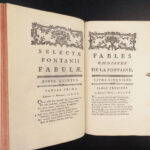 1775 Fables 1ed Jean de la Fontaine French Latin Aesop Jean-Baptiste Giraud 2v