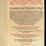 1567 Bavarian LAW 1ed Inheritance Family & Property German Italian Cipolla Folio